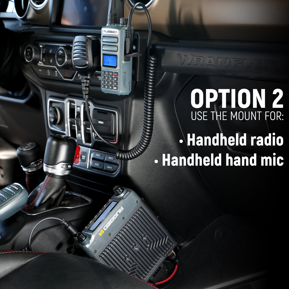Jeep Hand Mic Mount for Handheld Radios