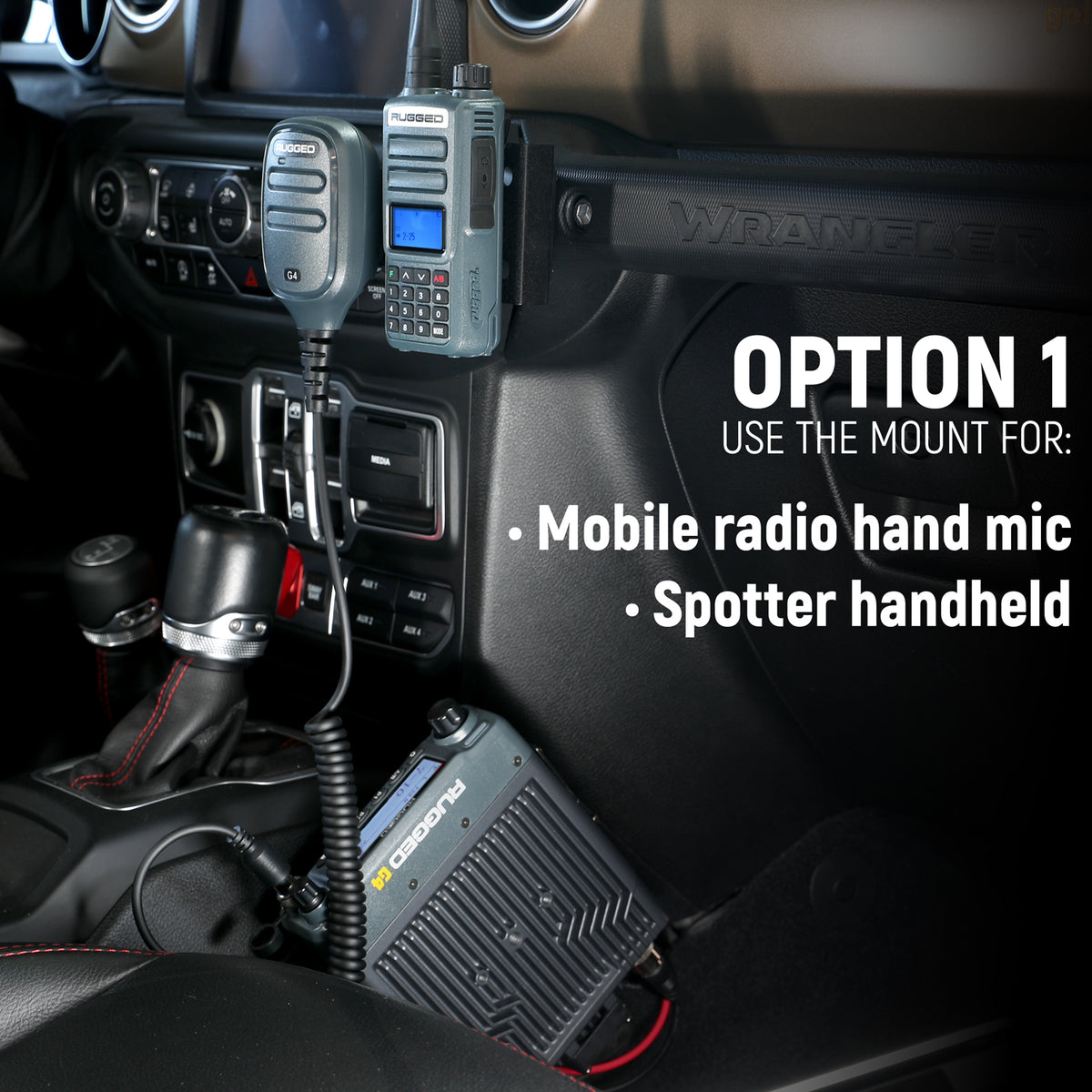 Jeep Hand Mic Mount for Mobile Radios