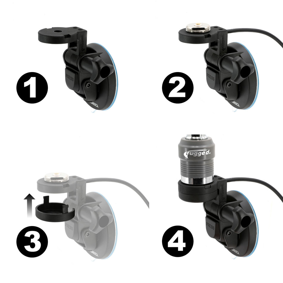 Rugged Radios Suction Cup Antenna Mount