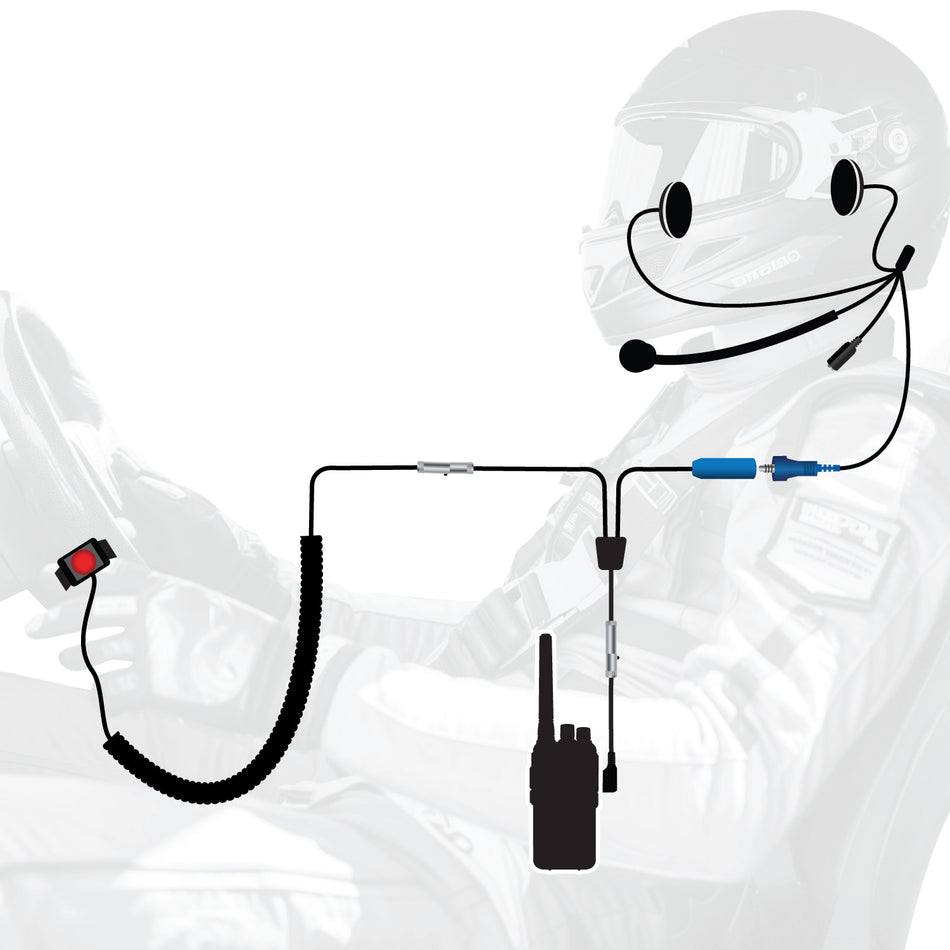 RUGGED Wired Driver Only Communication Kit with RDH16 Radio