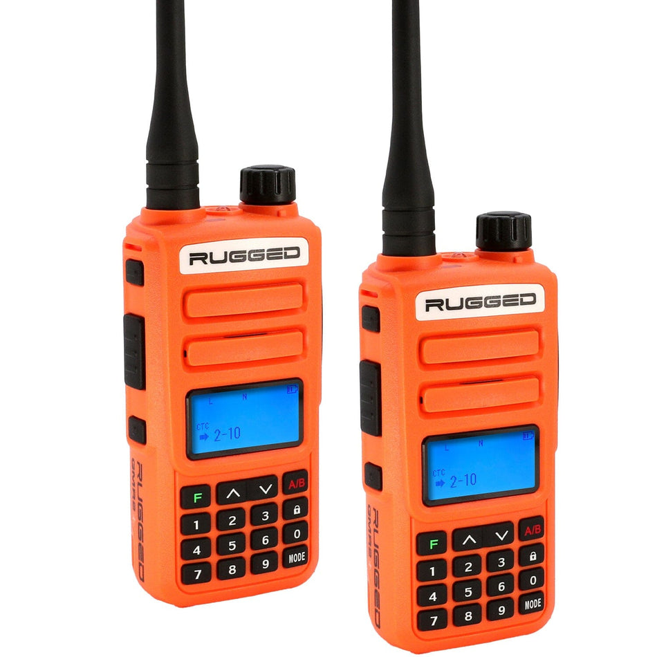 2 Pack - Rugged GMR2 PLUS - GMRS and FRS Two Way Handheld Radios