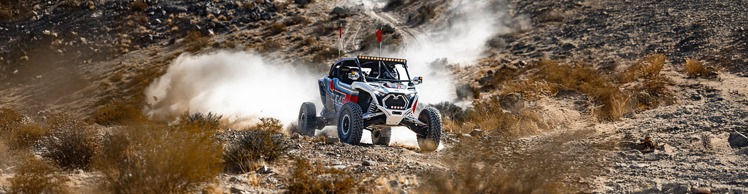 Rugged Radios Polaris UTV communication kits—drop‑in multi‑mount dashboard or side panel kits with Bluetooth intercom, GMRS mobile radio, and model‑specific brackets for XP, Pro R, Turbo R, RS1, General, and Xpedition