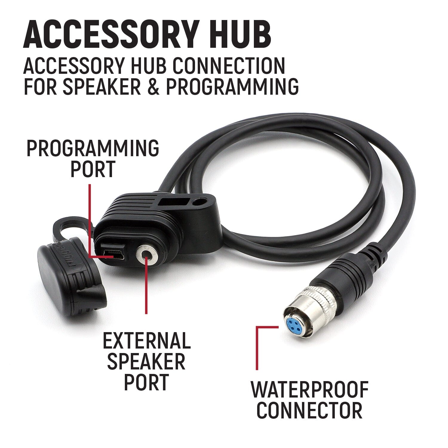 Rugged G1 Waterproof GMRS Mobile Radio Accessory Hub