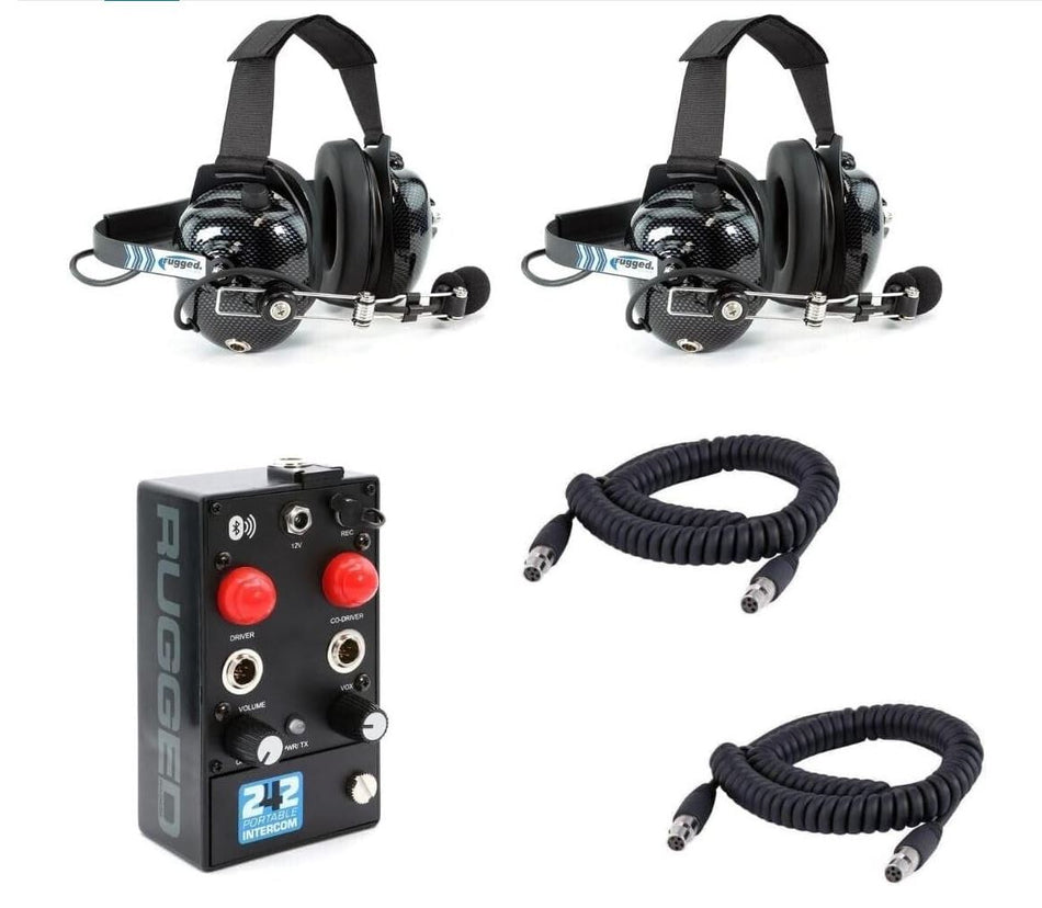 RRP242BT Portable Intercom System with H41 Headsets - 2 Person - CLEARANCE