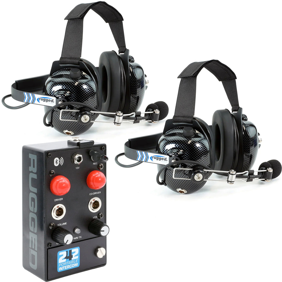 242 Portable Intercom Kit – 2-Person Bluetooth Intercom System