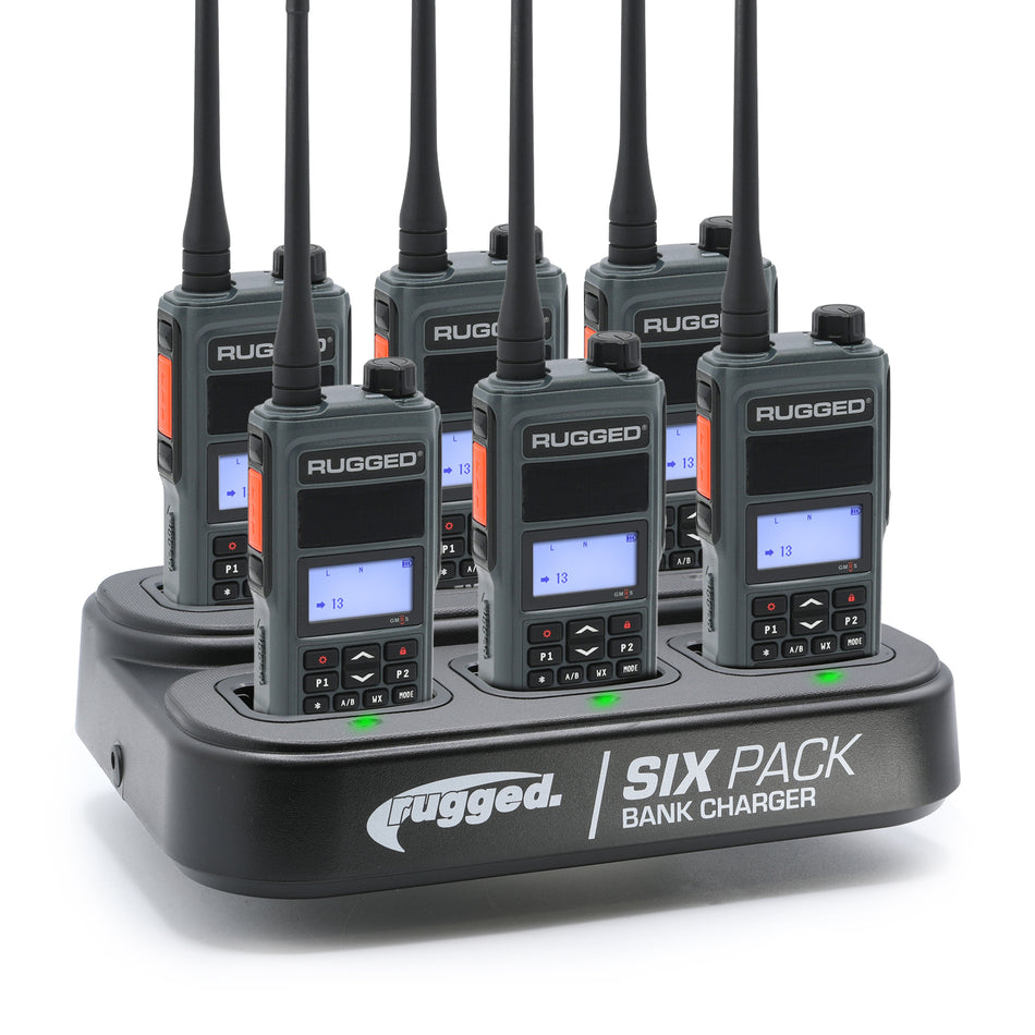6 PACK - Choose Your GMRS Two Way Handheld Radio