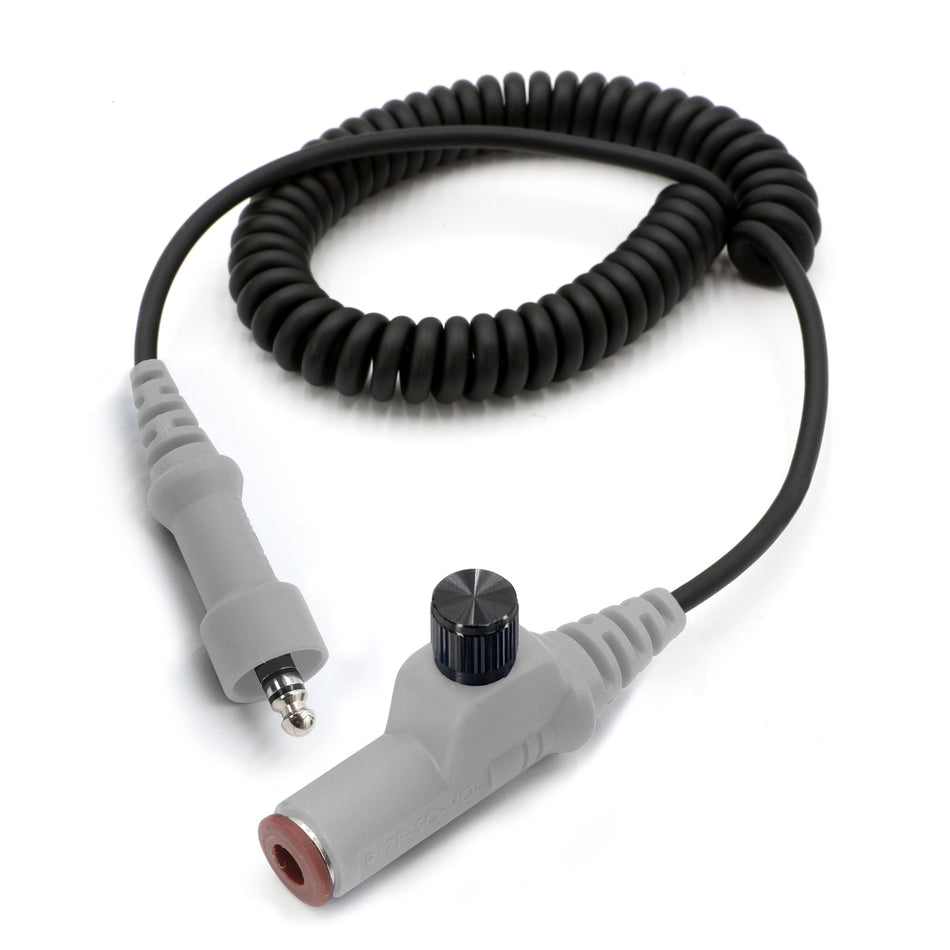 Headset and Helmet Kit Extension Cable with Volume Control