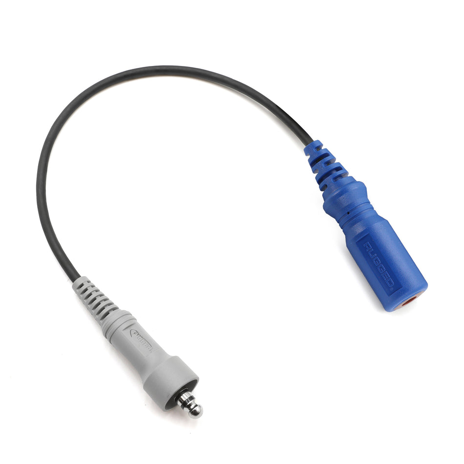 Female OFFROAD Straight Cable to Male STX STEREO or TRAX Intercom Adapter