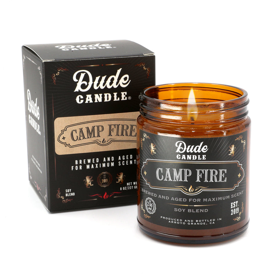 Dude Candle - Camp Fire Scented Candle