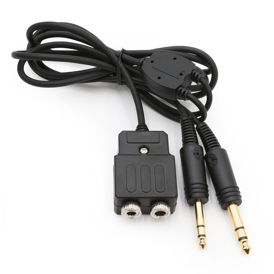 Cable de extensión para auriculares de piloto de aviación general