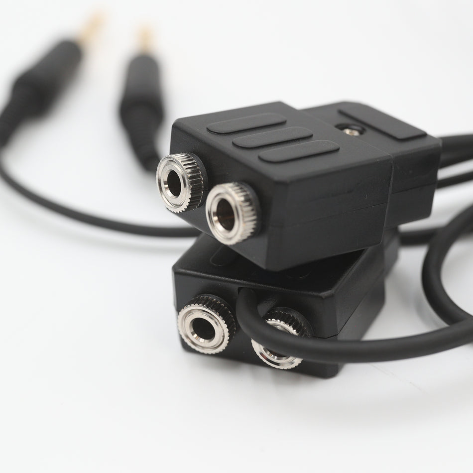 Cable divisor de extensión de auriculares para piloto de aviación general