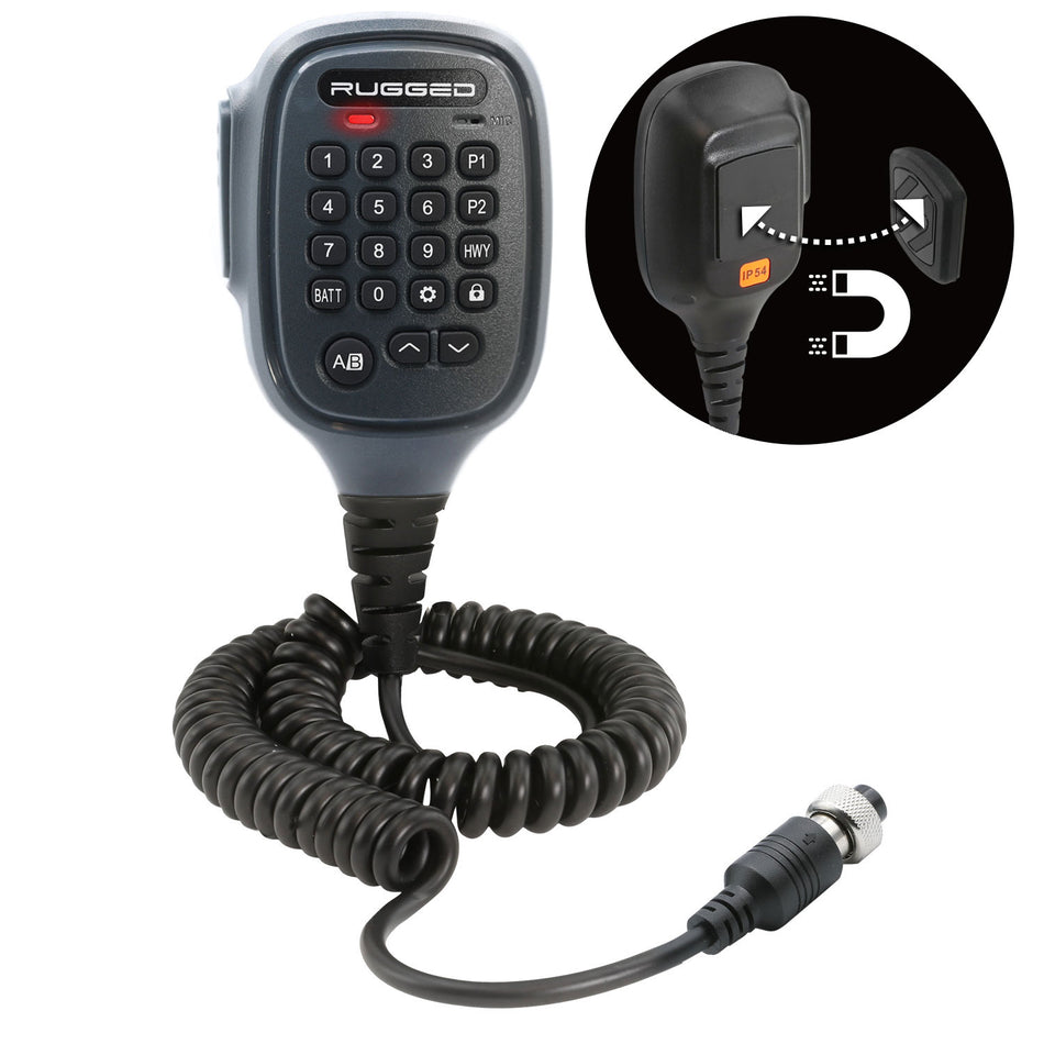 Hand Mic for G1 Mobile Radio with Scosche MagicMount™