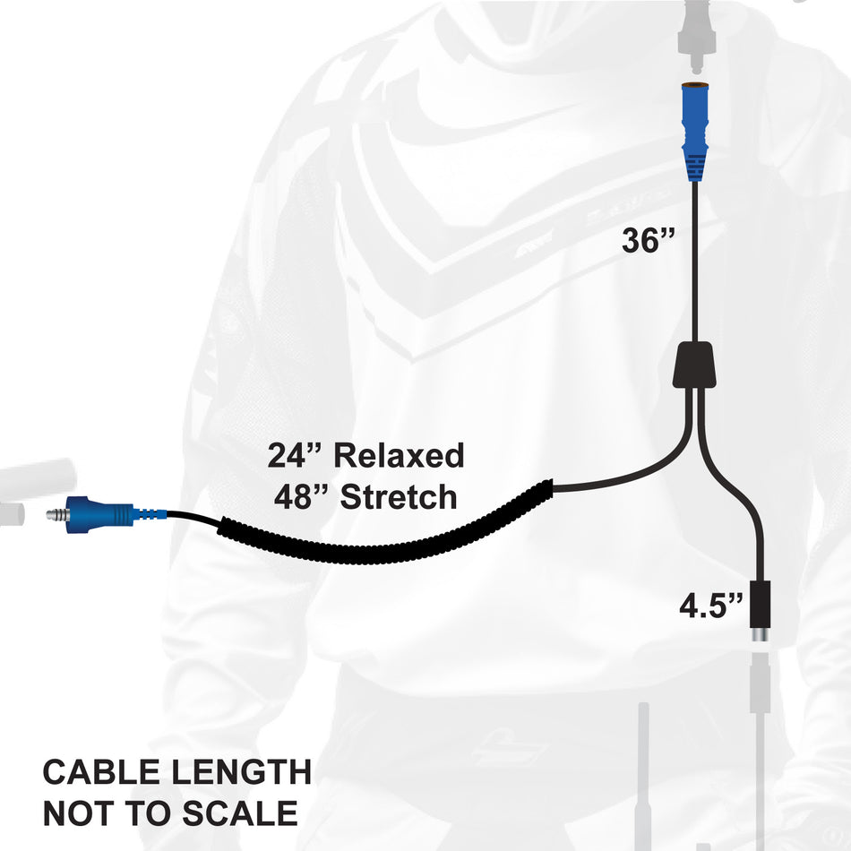 RUGGED Wired RACE SERIES Motorcycle Harness without Radio Jumper