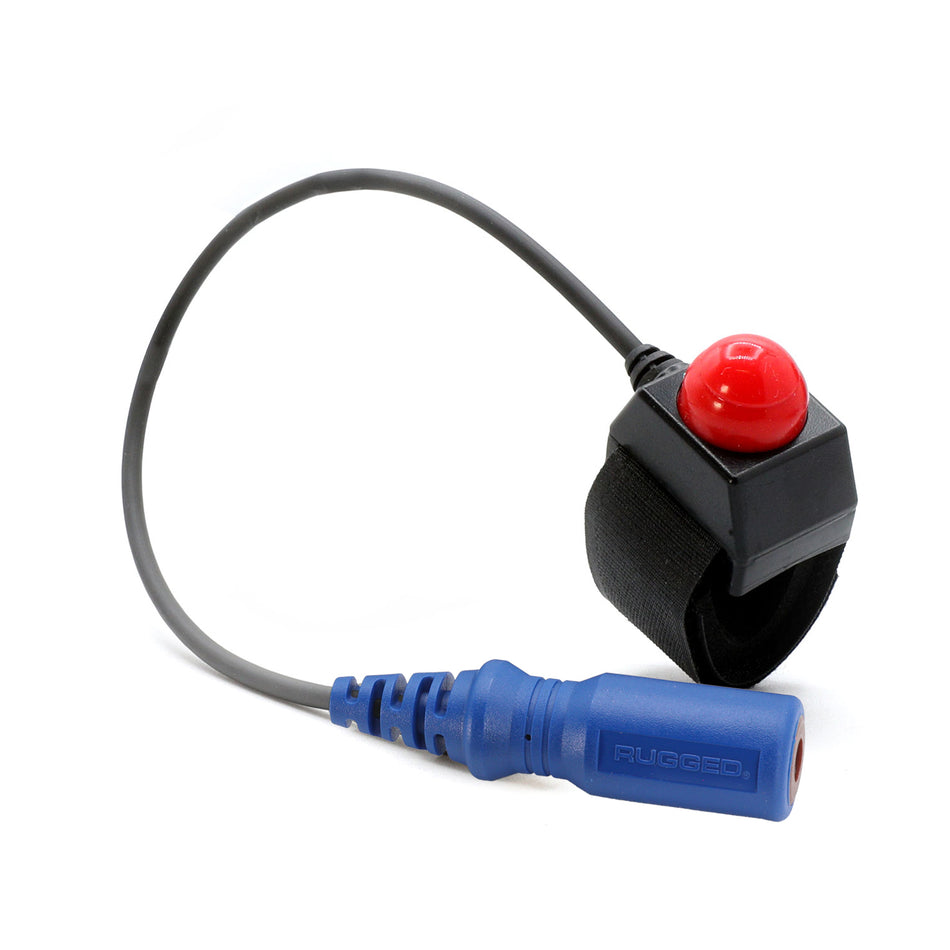 Soporte de velcro para motocicleta RACE Push to Talk (PTT) con conector Nexus