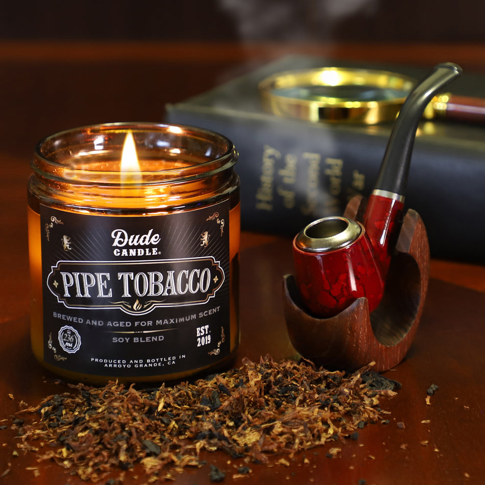 Dude Candle - Pipe Tobacco Scented Candle