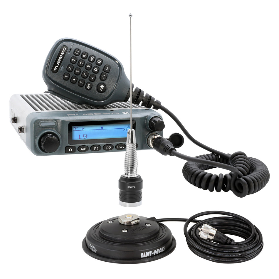 Kit de radio - Radio móvil GMRS resistente al agua SERIE G1 ADVENTURE con antena