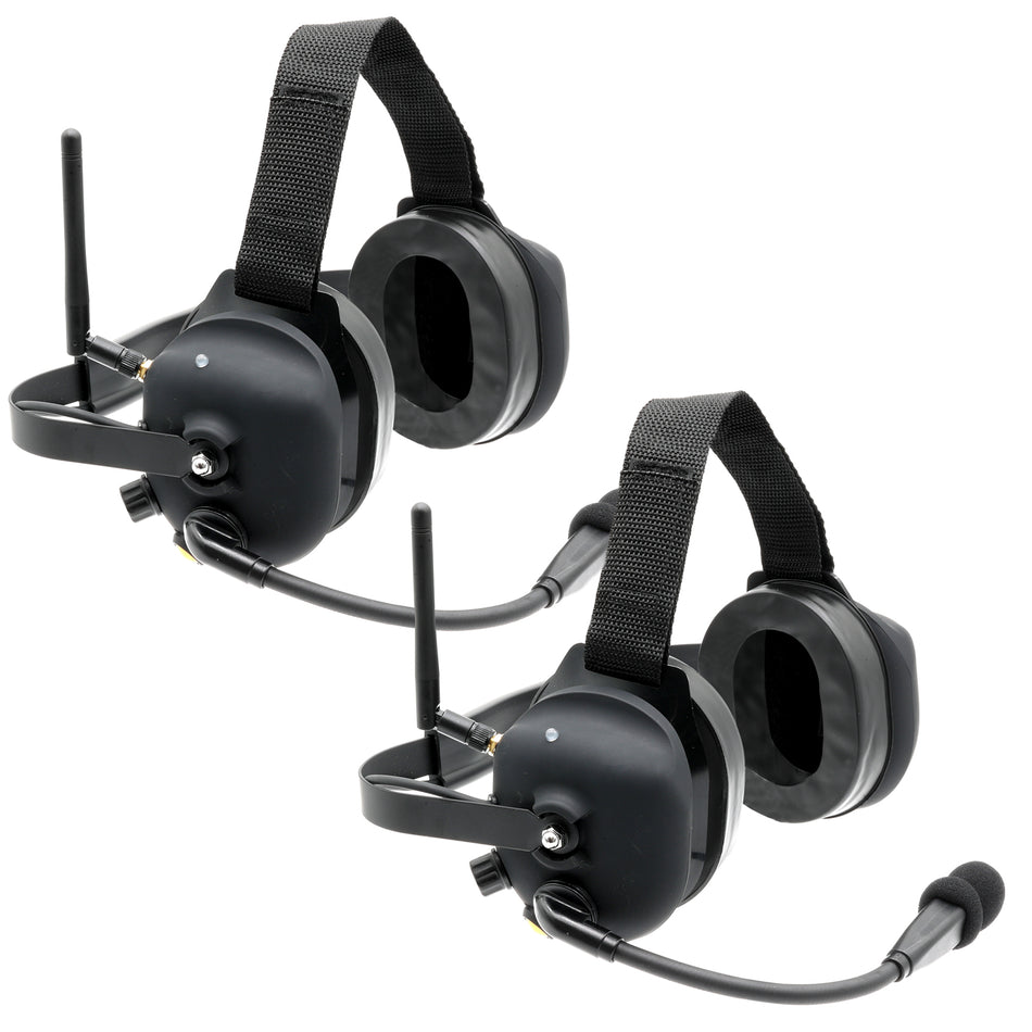Sistema de intercomunicación inalámbrico con doble auricular y doble conversación (manos libres)