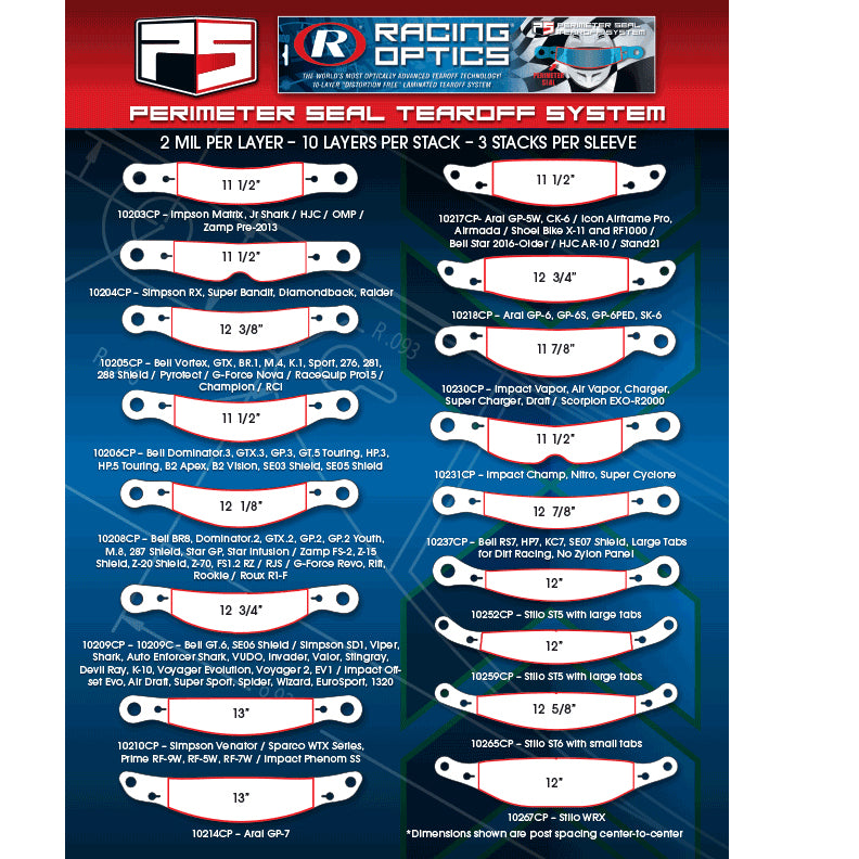 XStack Tear Offs for Stilo WRX - 10267CP