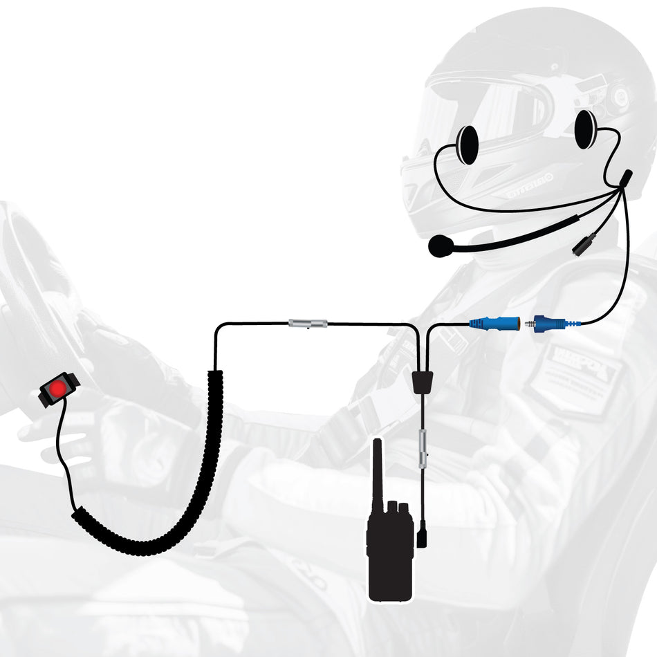 Sistema de comunicación de carreras de NASCAR e IMSA solo para conductores