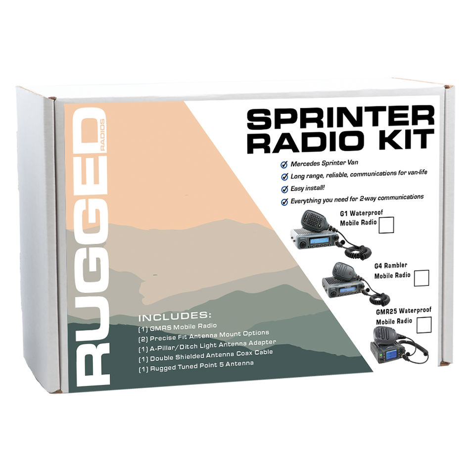 Kit Radio Móvil GMRS Bidireccional Furgoneta Mercedes Sprinter