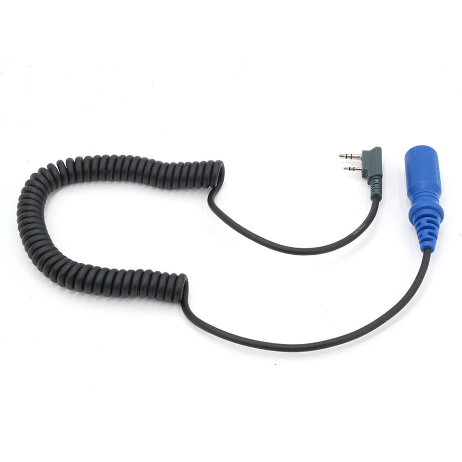 OFFROAD Headset / Helmet Coil Cord Cable for Rugged Radios and Kenwood Radios