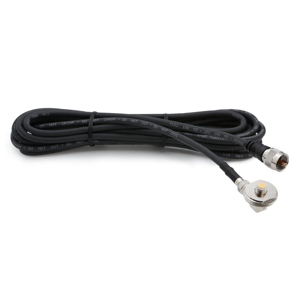 15 Ft Antenna Cable with Removable Mini 3/8 NMO Bulkhead Mount
