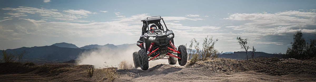 Single-seat UTV kits with Bluetooth intercom, PTT, and helmet connection