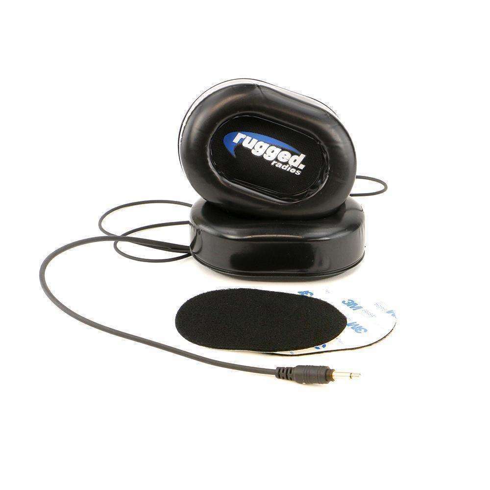 Alpha Audio Speaker Gel Ear Pods with Velcro Mounting & Mono 3.5mm Cord
