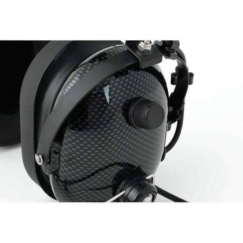 Audifonos sobre la cabeza Rugged H22 (OTH) para Radio Dos Metros y GMRS - Estilo Fibra de Carbono ESP - By Rugged Radios