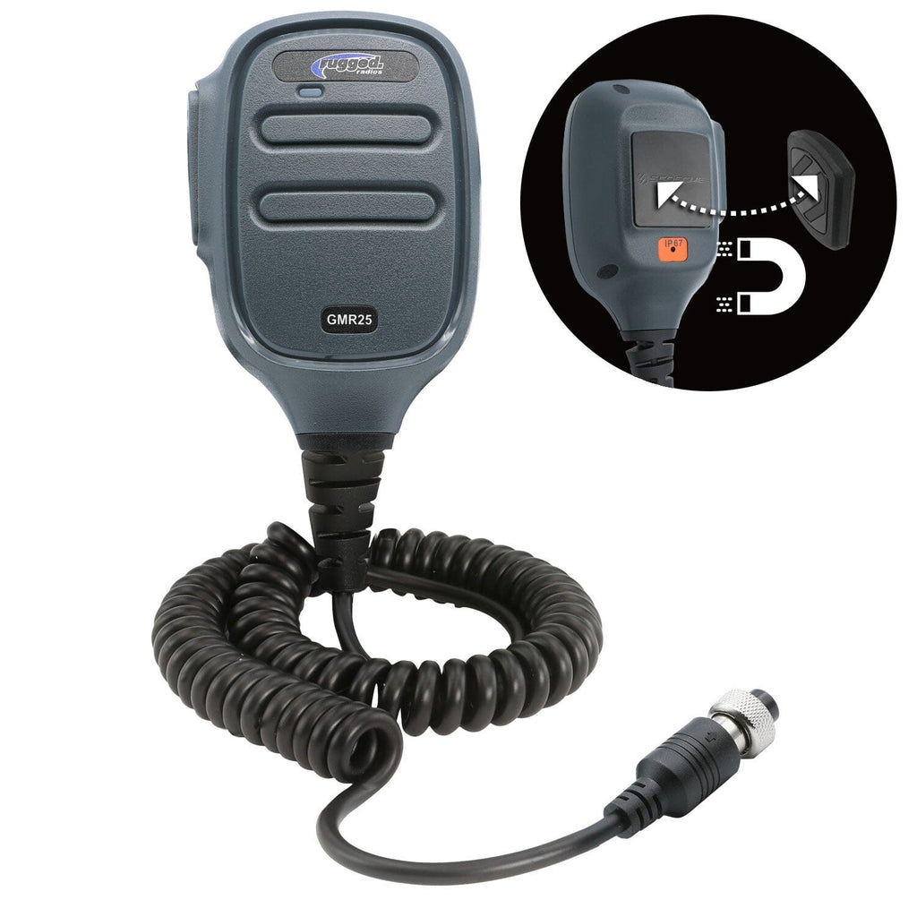 Hand Mic for GMR25 Mobile Radio with Scosche MagicMount™
