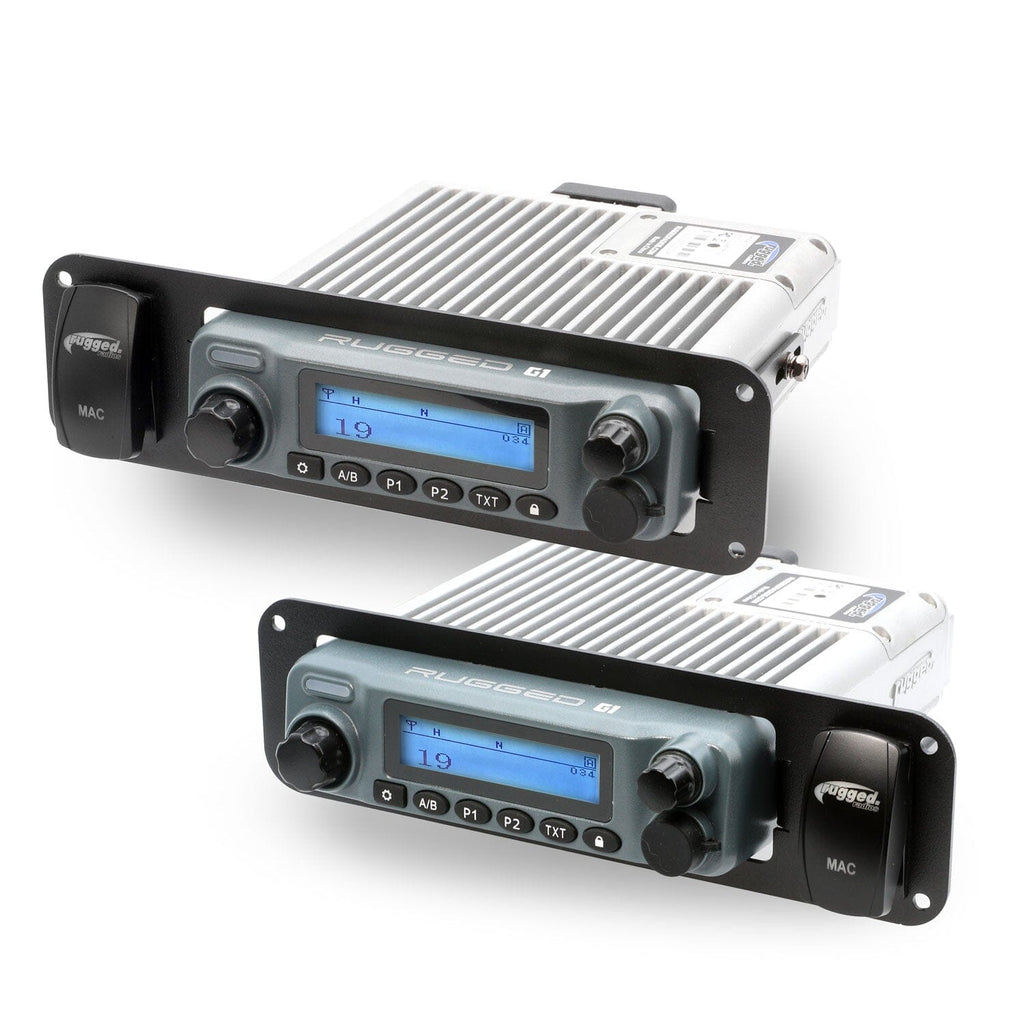 In-Dash Mount with Switch Hole for Rugged Radios
