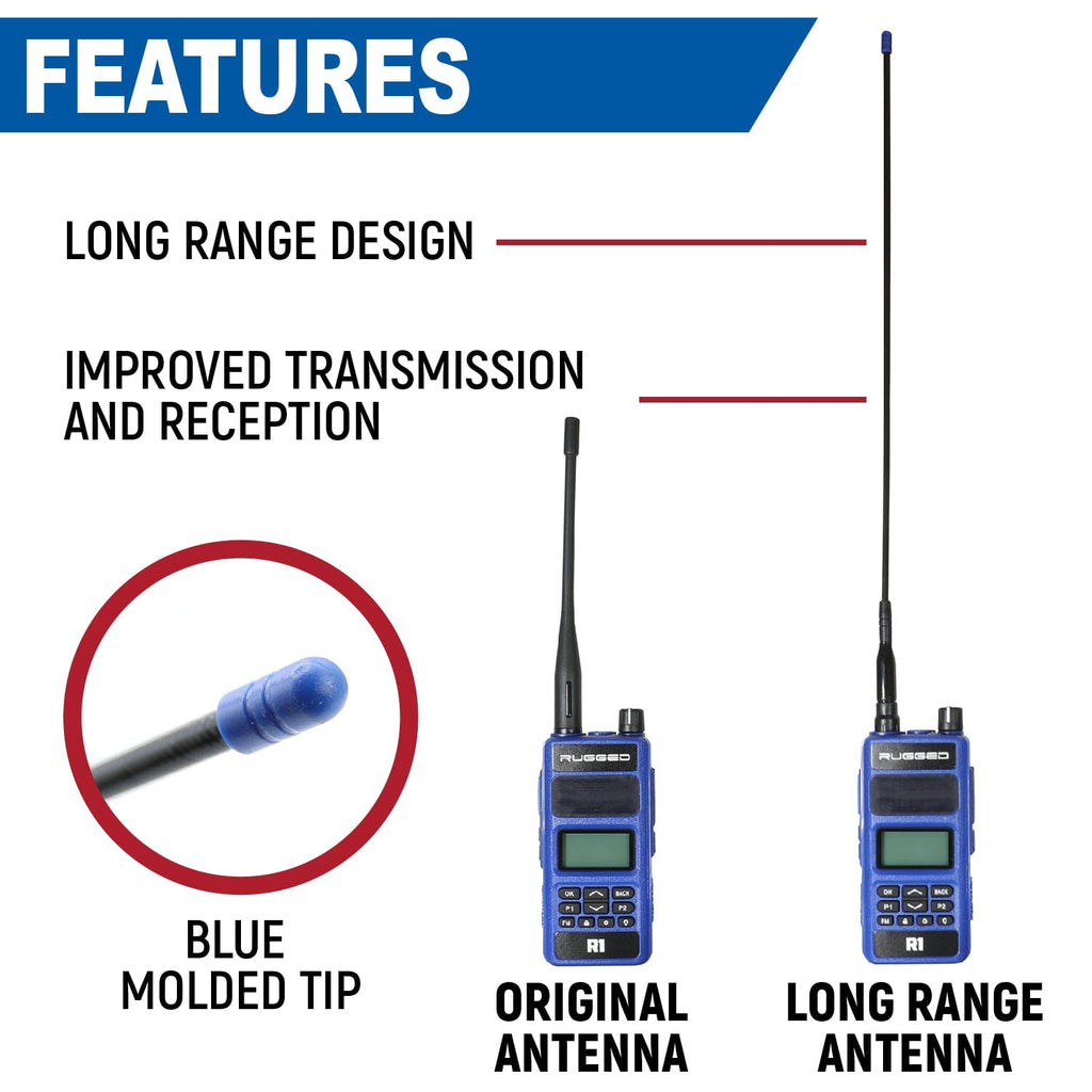 Long Range Antenna for R1 / RDH-X / ABH7 Handheld Radio