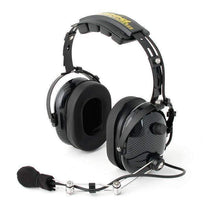 Load image into Gallery viewer, Over the Head (OTH) Headset for 2-Way Radios - Black Carbon Fiber