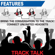 Load image into Gallery viewer, PAIR - H80 Track Talk Linkable Intercom Headsets - Bring The Conversation To The Circle Track NASCAR event