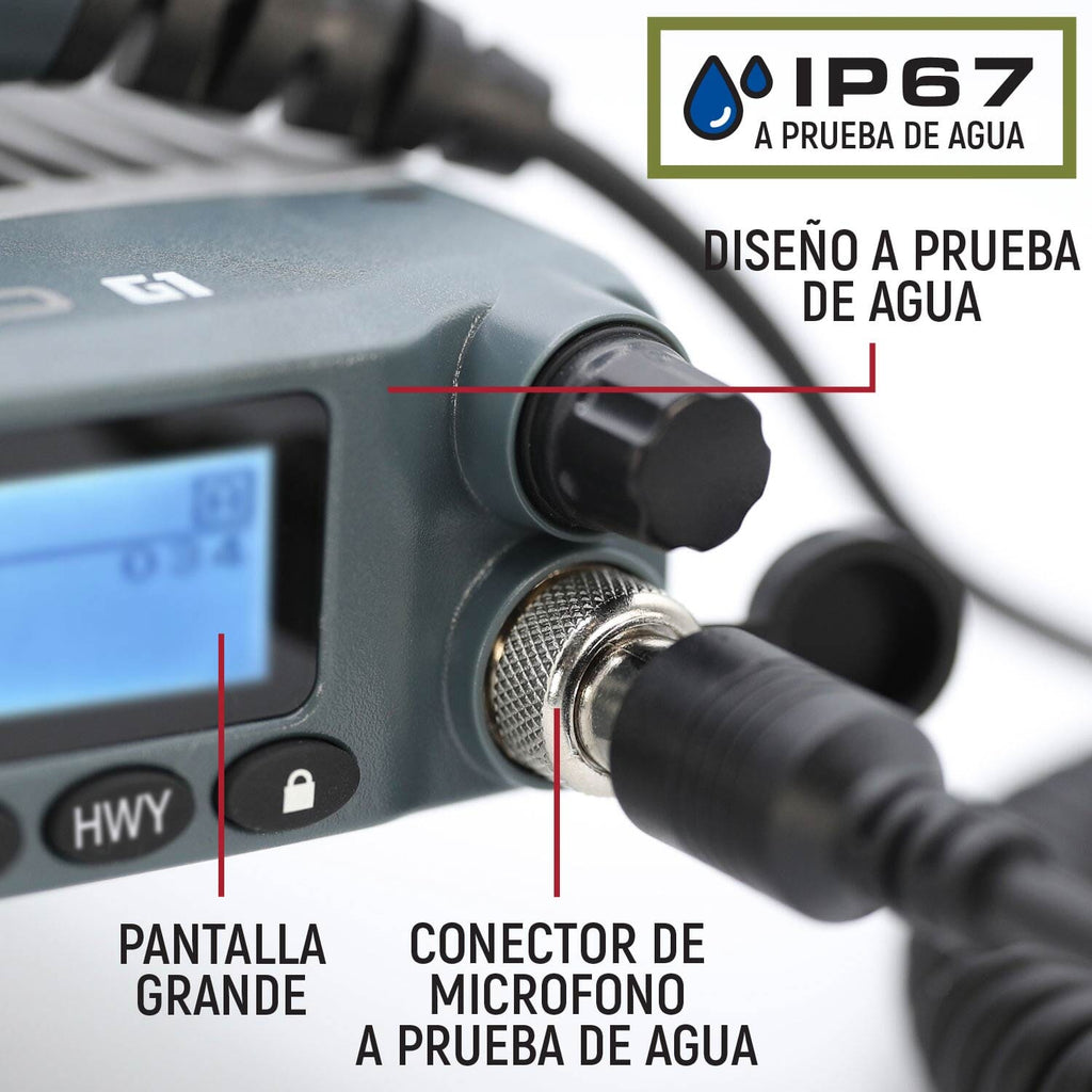 Radio KIT GMRS Rugged G1 para AVENTURAS a prueba de Agua ESP - By Rugged Radios