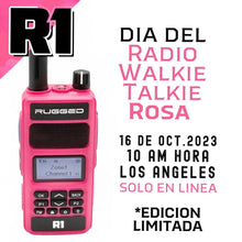 Load image into Gallery viewer, Radio Walkie Talkie Rosa Rugged R1 con Frecuencias VHF y UHF DIGITAL Y ANALOGO - By Rugged Radios