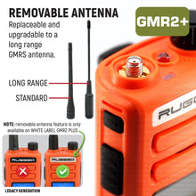Load image into Gallery viewer, Rugged GMR2 PLUS GMRS and FRS Two Way Handheld Radio - Safety Orange