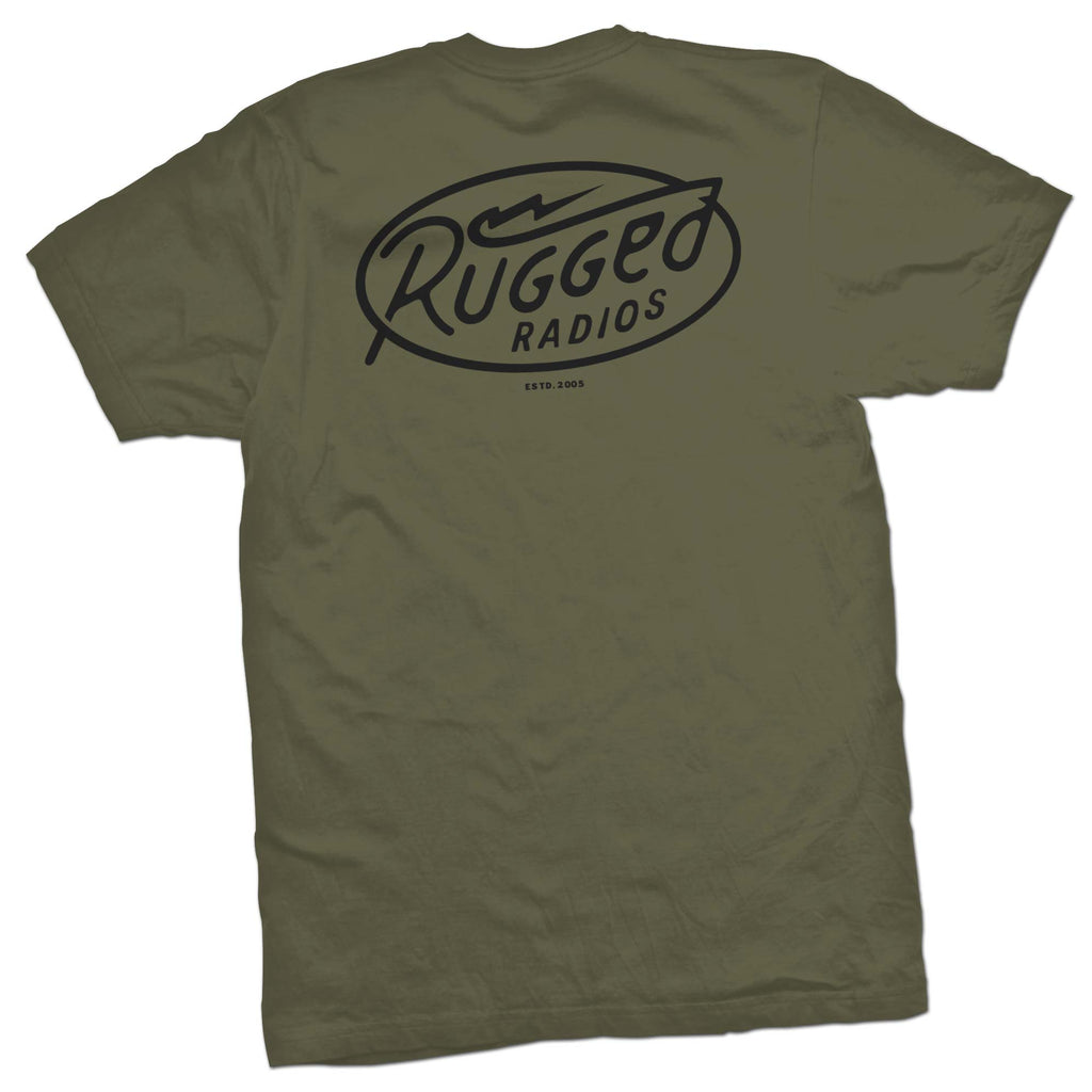 Rugged Radios 'Bolt' Men's T-Shirt - Green