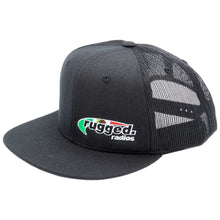 Load image into Gallery viewer, Rugged Radios Flat Bill Snapback Hat - Black / Mexico Flag