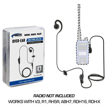 Load image into Gallery viewer, Single Wire Ear Hook Lapel Mic for Rugged Handheld Radios