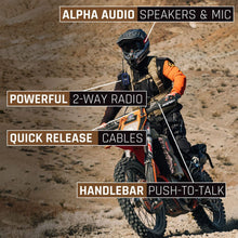 Load image into Gallery viewer, TEST MOTO MAX Kit with Radio, Helmet Kit, Harness, and Handlebar Push-To-Talk